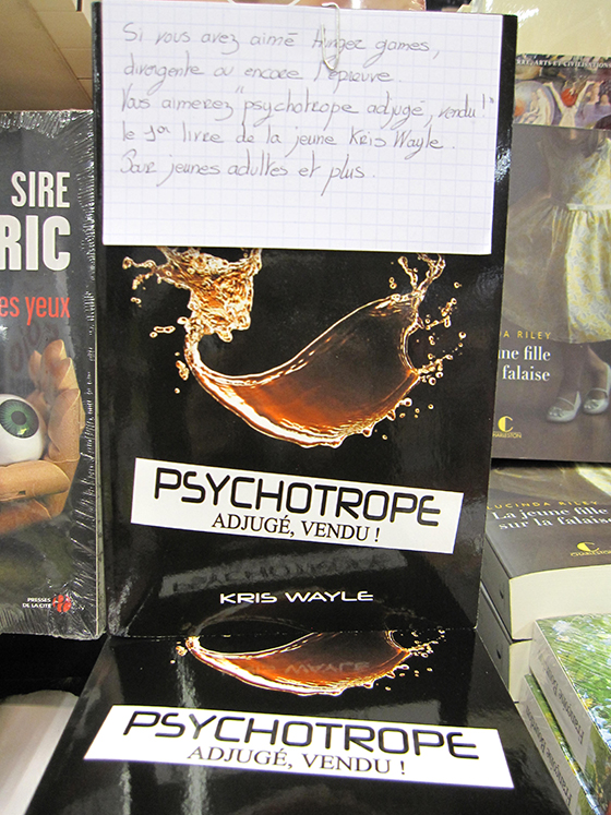 Psychotrope adjugé, vendu ! en librairies